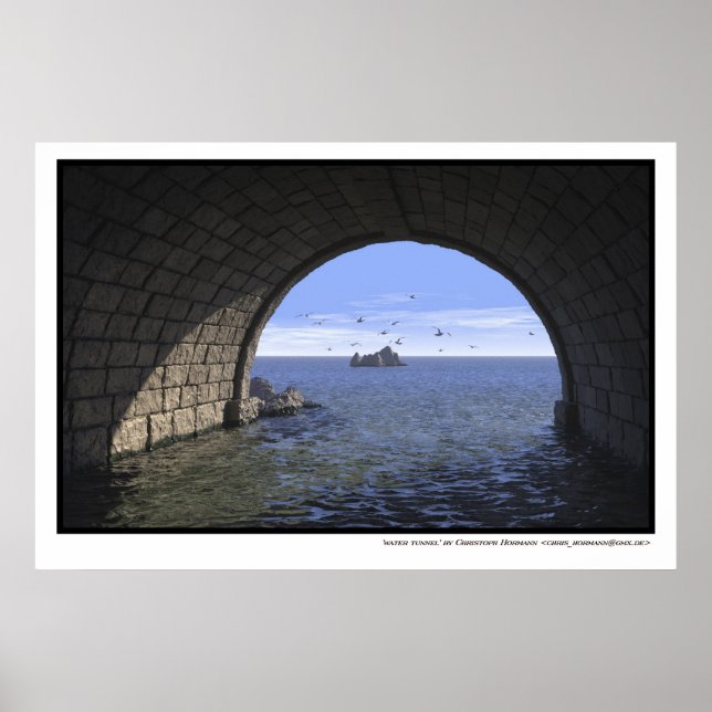 Póster túnel de agua (Frente)