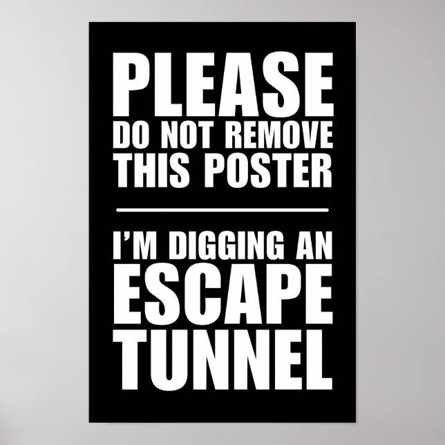 Póster Túnel de escape - No Eliminar este Poster (Frente)