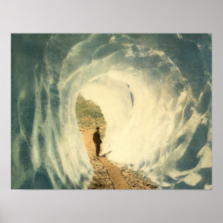 Póster Túnel de hielo - Bella Artes de cosecha