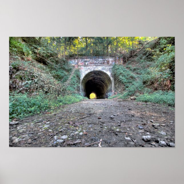 Póster Túnel de Moonville, condado de Vinton, Ohio (Frente)