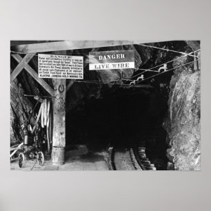 Póster Túnel en mina de Juneau, Alaska Treadwell