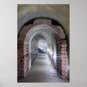 Póster Túnel en un refugio antiaéreo nazi
