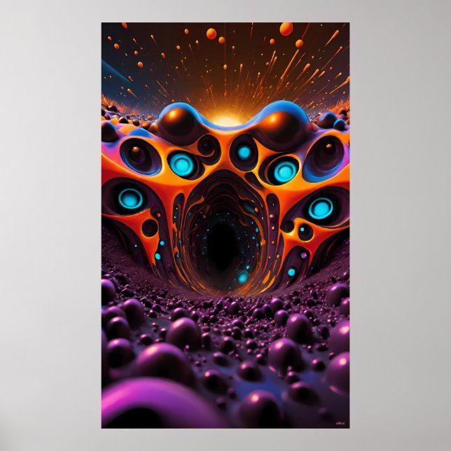 Póster Túnel Eterno al Mañana - Ken Gage Art (Frente)