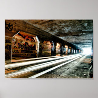 Póster Túnel urbano
