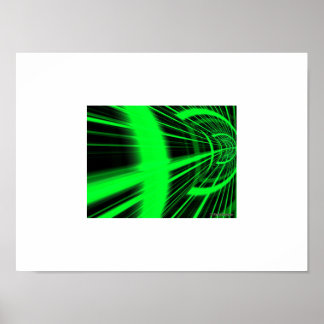 Póster Túnel verde