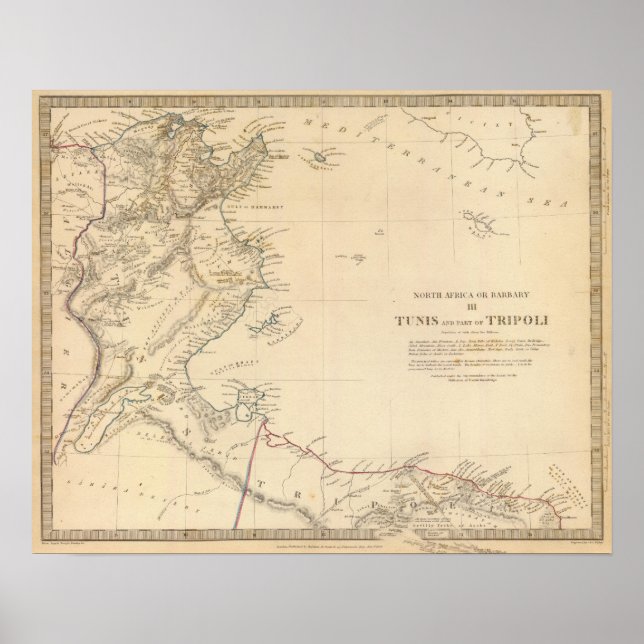 Póster Túnez, Trípoli (Frente)