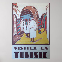 Póster Túnez Viajes de cosecha tunecina