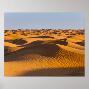 Póster Túnez, zona Ksour, Ksar Ghilane, Gran Erg 4