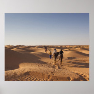 Póster Túnez, zona Ksour, Ksar Ghilane, Gran Erg 7