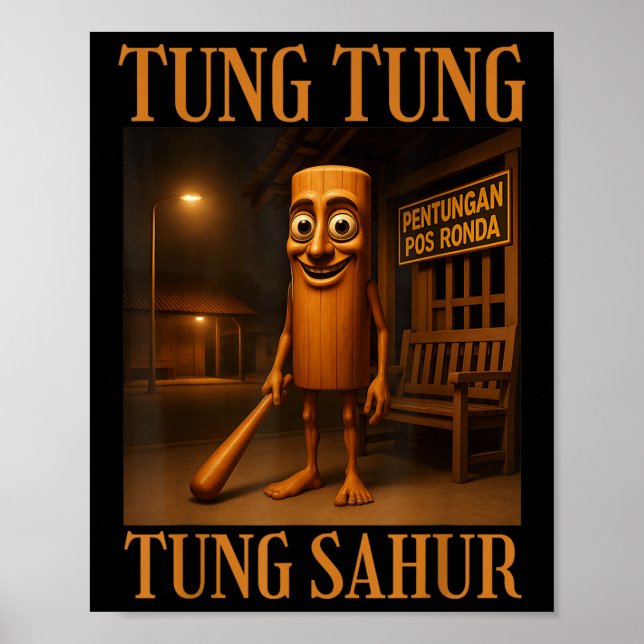 Póster Tung Tung Tung Sahur  (Frente)