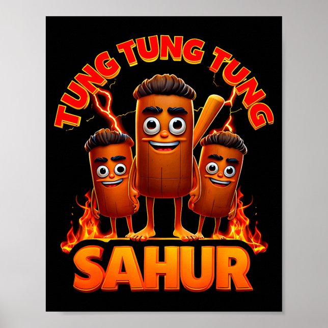 Póster Tung Tung Tung Sahur  (Frente)