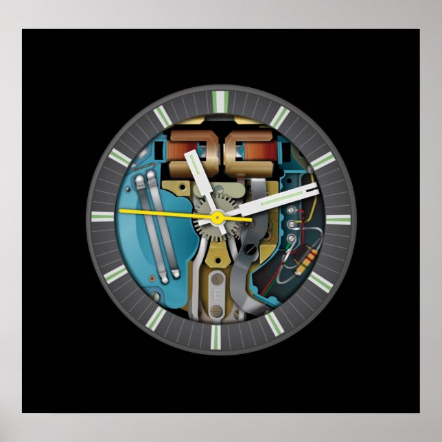 Póster Tuning Fork Technology Art Poster (Frente)