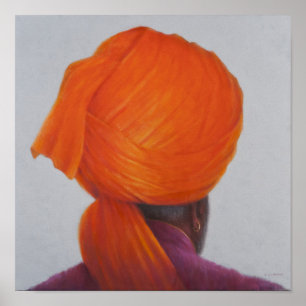 Póster Turbante 2014 del azafrán