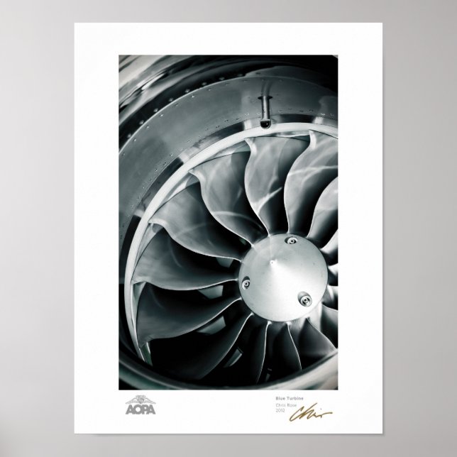 Póster Turbina azul (Frente)