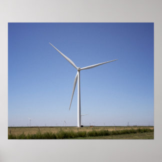 Póster Turbina de viento en un campo de Oklahoma rural 16