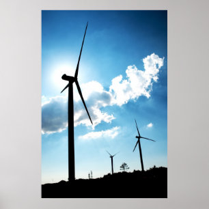 Póster Turbina eólica