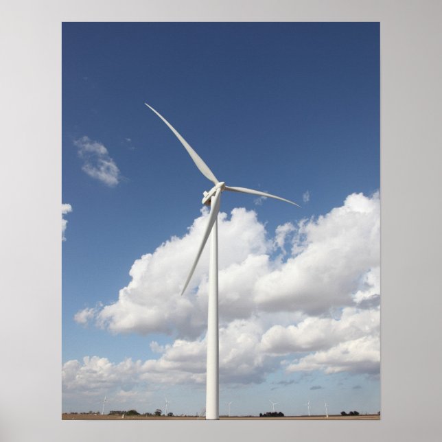 Póster Turbina eólica (Frente)