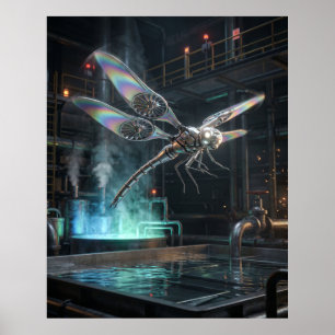 Póster Turbina Libélula Deriva