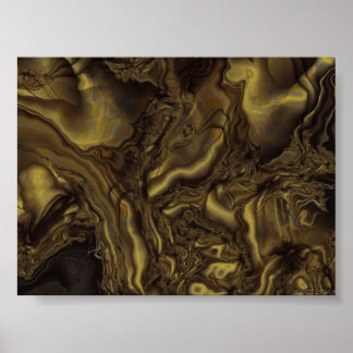 Póster Turbulencia dorada