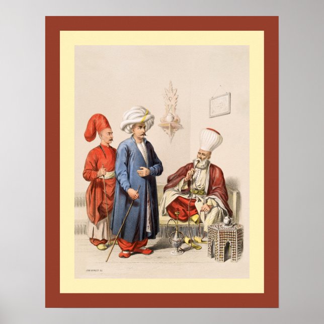 Póster Turco~Imperio otomano~ Estambul~ Jean Brindesi ~ (Frente)