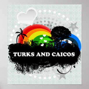 Póster Turcos y Caicos con sabor a fruta lindos