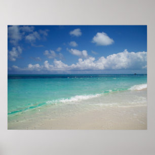 Póster Turcos y playa de Caicos