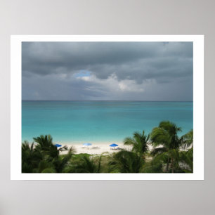Póster Turcos y playa del sueño de la bahía de la