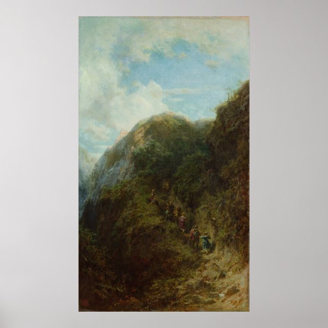 Póster Turistas de la montaña (Frente)