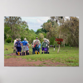 Póster Turistas de las Islas Galápagos