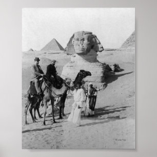 Póster Turistas viajando por Sphinx
