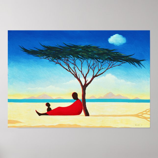 Póster Turkana por la tarde 1994 (Frente)