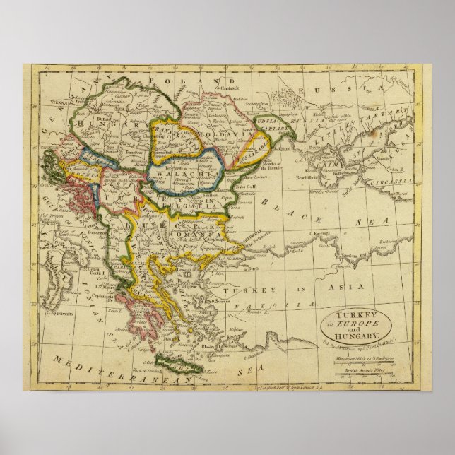 Póster Turkey, Hungary (Frente)