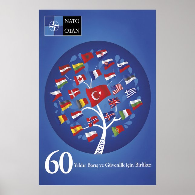 Póster Turkish NATO Anniversary Poster Together for Peace (Frente)