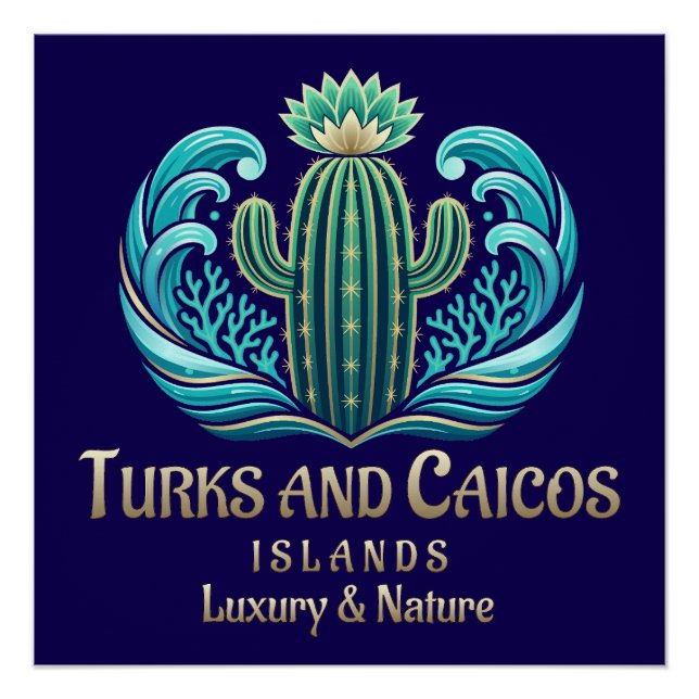 Póster Turks and Caicos Islands (Anverso)