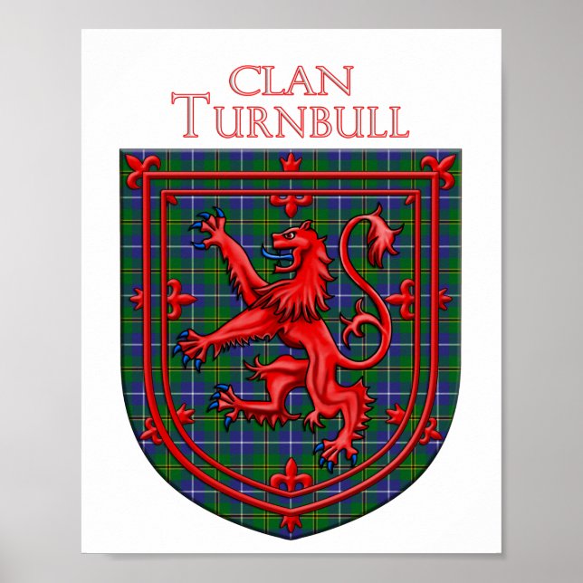 Póster Turnbull Hunting Tartan Scottish Plaid (Frente)