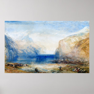 Póster Turner - Buenos días, mirando hacia el lago