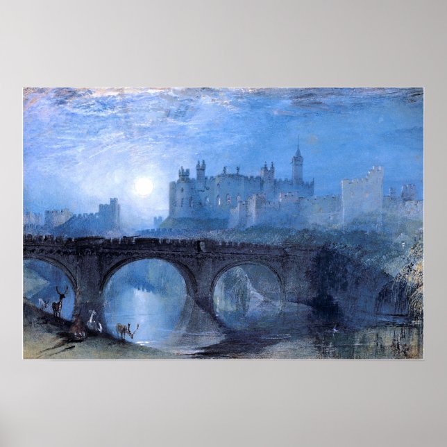 Póster Turner - Castillo de Alnwick (Frente)