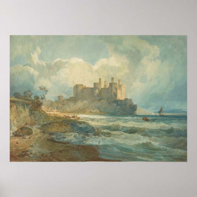 Póster Turner - Castillo de Conway, Gales del Norte (1798 (Frente)