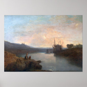 Póster Turner - Castillo Harlech del verano del ferry Twg