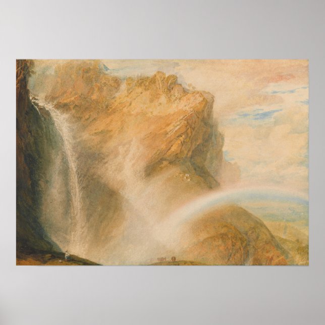 Póster Turner - Catarata superior del arco iris de Reiche (Frente)