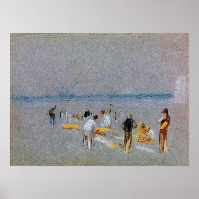 Póster Turner - Cricket en las arenas de Goodwin (Frente)