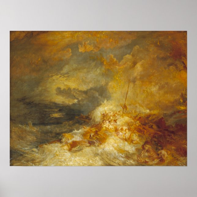 Póster Turner - Desastre en el mar (Frente)