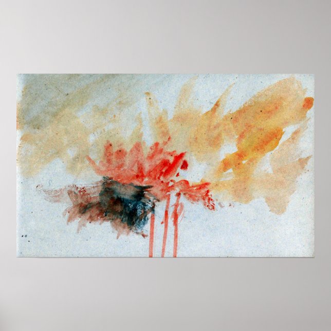 Póster Turner - Estudio, del Cuaderno de Bocetos del Cana (Frente)