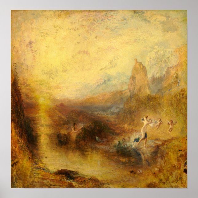 Póster Turner - Glaucus and Scylla (Frente)