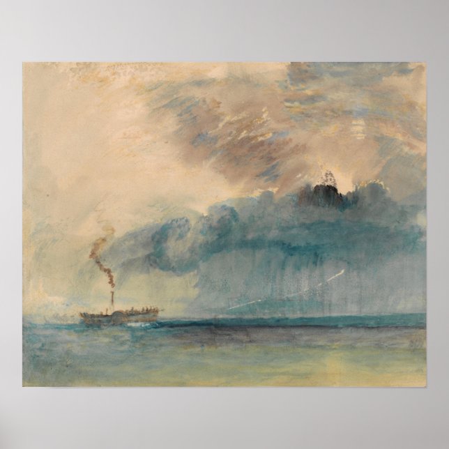 Póster Turner - Gomero De Areja En Tormenta (Frente)
