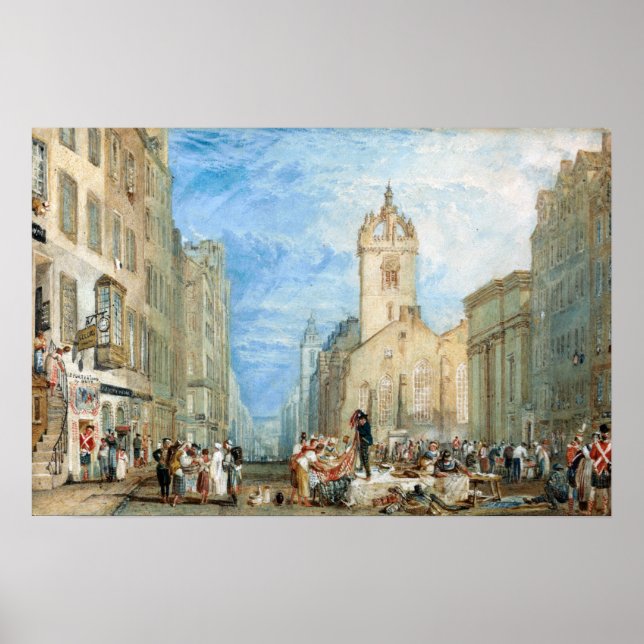 Póster Turner - High Street Edimburgo (Frente)