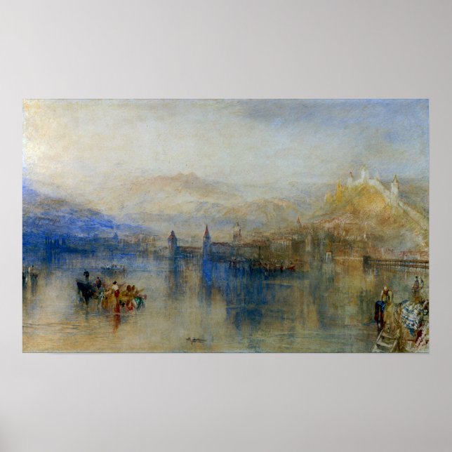 Póster Turner - Lucerna desde el lago (Frente)