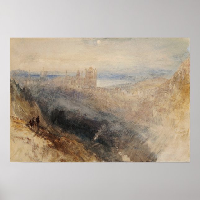 Póster Turner - Luna sobre Lausana (Frente)