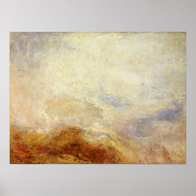 Póster Turner - Mountain Scene Val D'Aosta (Frente)
