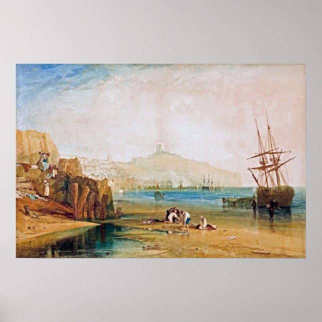 Póster Turner - Niños atrapando cangrejos, ciudad de Scar (Frente)